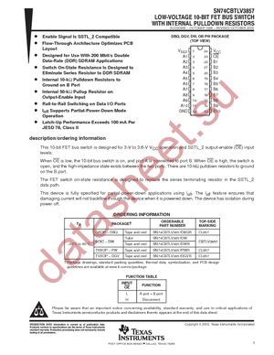 74CBTLV3857DWRE4 datasheet  